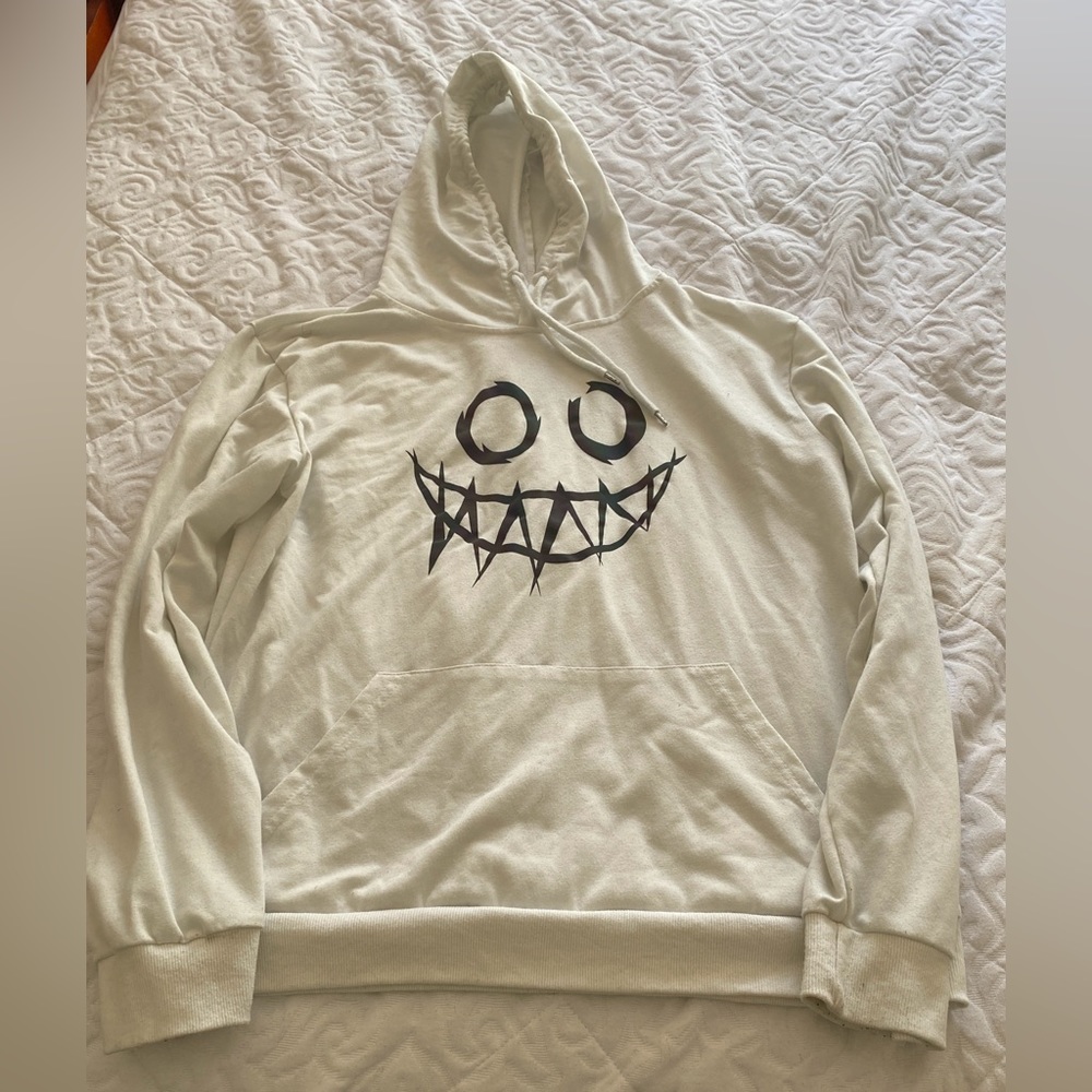 ZAFUL Luminous Cartoon Print Kangaroo Pocket Hoodie - adult M (US 36)